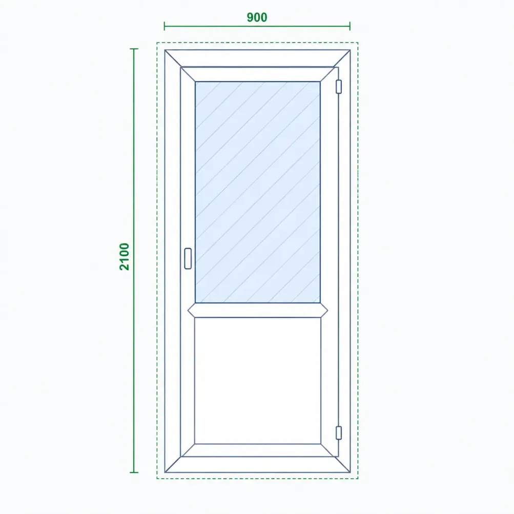 Ușă PVC Salamander bluEvolution 82 – 900×2100 mm